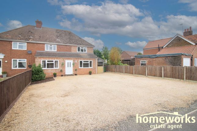 Thumbnail Semi-detached house for sale in Lynn Road, Grimston, King's Lynn