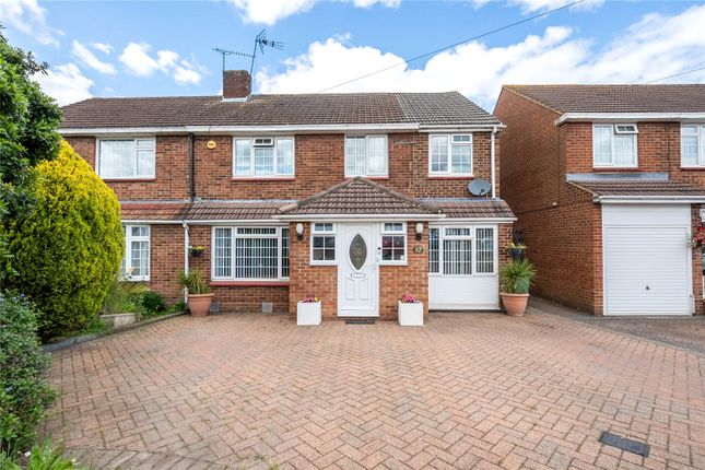 Thumbnail Semi-detached house for sale in Hadrian Avenue, Dunstable, Bedfordshire