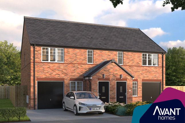 Thumbnail Semi-detached house for sale in "The Oakwood" at Newtons Lane, Cossall, Nottingham
