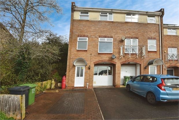 Thumbnail End terrace house to rent in Garland Close, Exwick, Exeter, Devon.