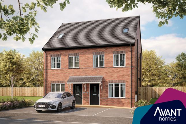 Semi-detached house for sale in "The Baildon" at Williamthorpe Road, North Wingfield, Chesterfield