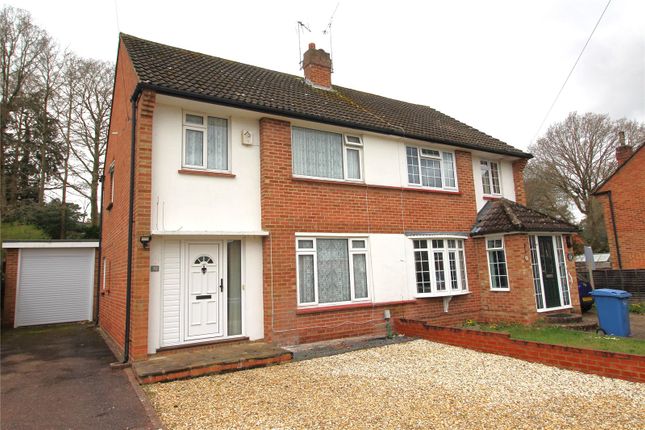 Thumbnail Semi-detached house for sale in Conifer Close, Church Crookham, Fleet, Hampshire