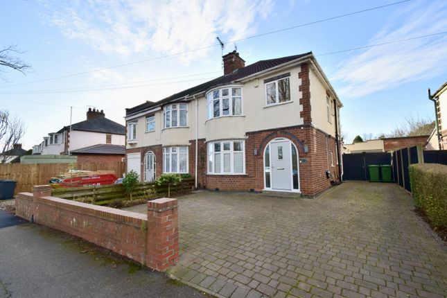 Thumbnail Semi-detached house for sale in Welford Road, Knighton, Leicester, Leicestershire