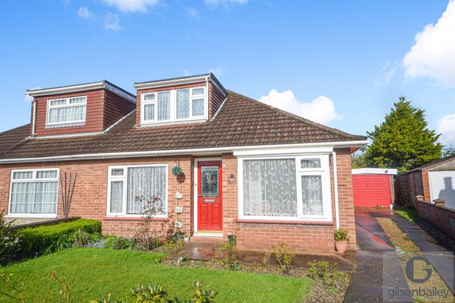 Thumbnail Semi-detached bungalow for sale in Linton Close, Sprowston, Norwich