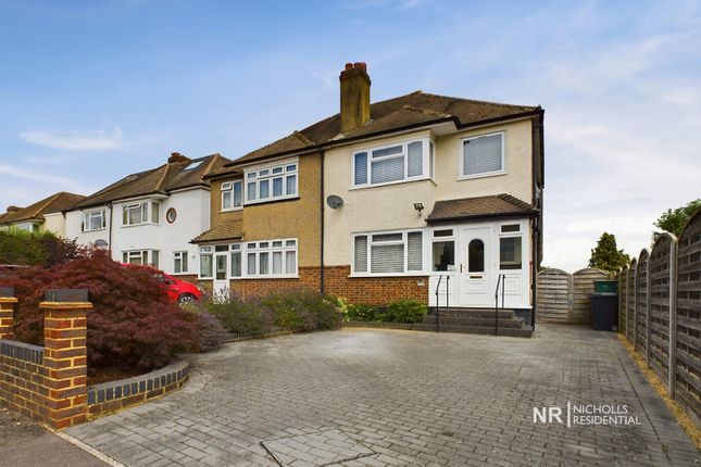 Semi-detached house for sale in Riverholme Drive, West Ewell, Surrey.