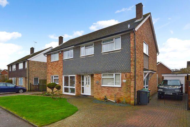 Thumbnail Semi-detached house for sale in Miletree Crescent, Dunstable, Bedfordshire