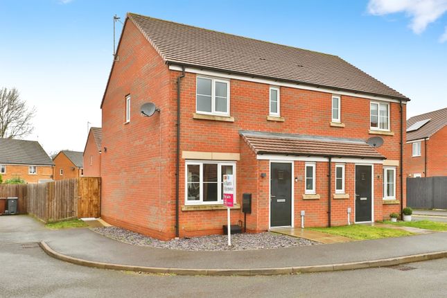 Thumbnail Semi-detached house for sale in Spelman Way, Narborough, King's Lynn