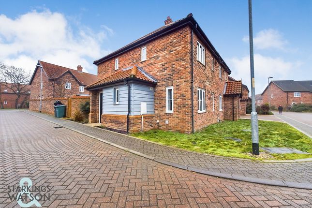 Thumbnail Semi-detached house for sale in Minns Crescent, Poringland, Norwich
