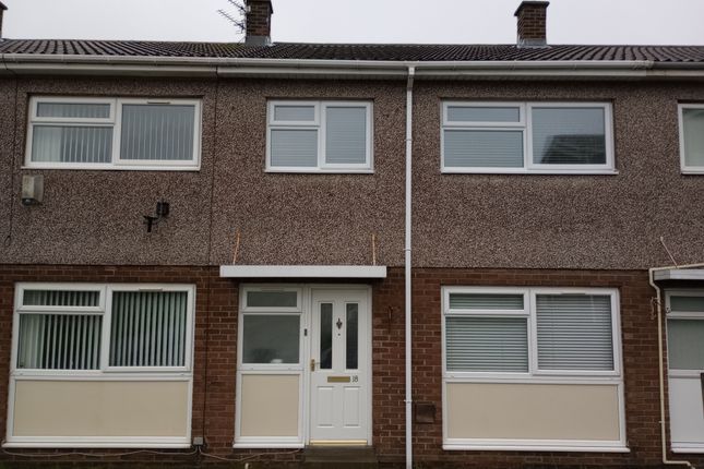 Thumbnail Terraced house to rent in Chichester Close, Ashington