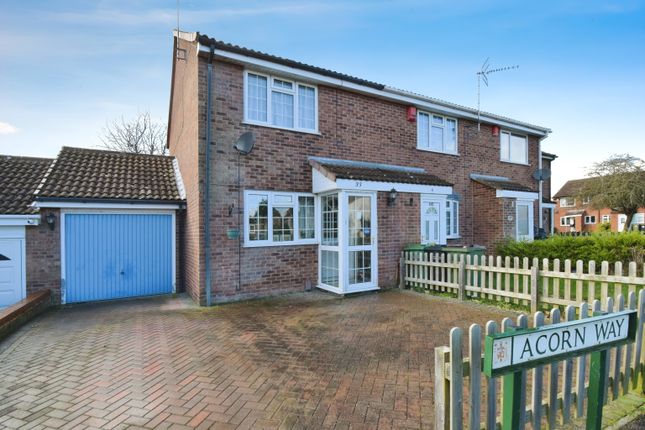 Thumbnail Semi-detached house for sale in Acorn Way, Wigston, Leicestershire