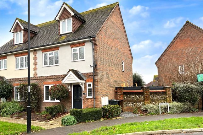 Thumbnail Semi-detached house for sale in Bramley Way, Bramley Green, Angmering, West Sussex