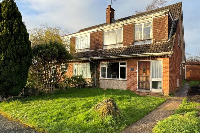 Thumbnail Semi-detached house for sale in Riverdale, Wrecclesham, Farnham, Surrey