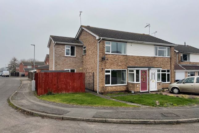 Thumbnail Semi-detached house for sale in Warwick Road, Broughton Astley, Leicester
