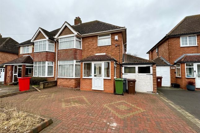 Thumbnail Semi-detached house for sale in Blandford Avenue, Birmingham, West Midlands