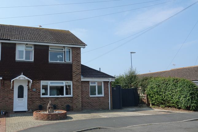Thumbnail Semi-detached house for sale in Dennys Close, Selsey, Chichester