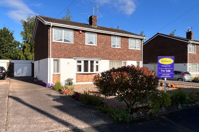 Thumbnail Semi-detached house for sale in Appledore Gardens, Wellington, Telford, 1Rr.