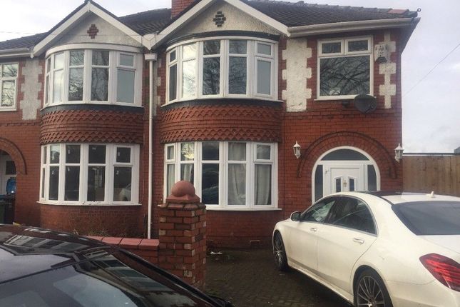 Thumbnail Semi-detached house to rent in Lythem Rd, Manchester