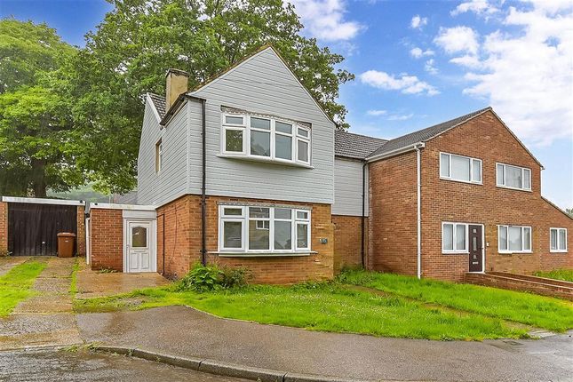 Thumbnail Semi-detached house for sale in Swingate Close, Lords Wood, Chatham, Kent