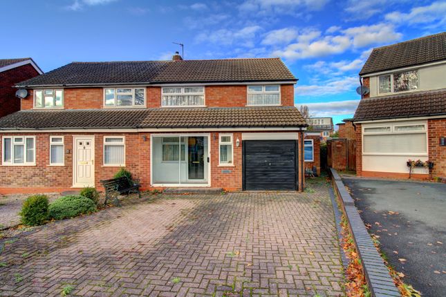 Thumbnail Semi-detached house for sale in Rocklands Crescent, Lichfield