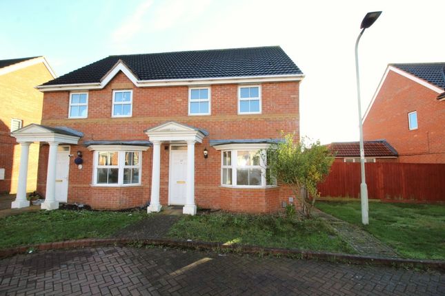 Thumbnail Semi-detached house for sale in Halesowen Drive, Elstow, Bedford, Bedfordshire