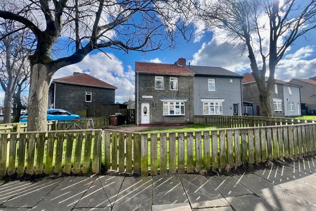 Semi-detached house for sale in Park Crescent, Shiremoor, Newcastle Upon Tyne NE27