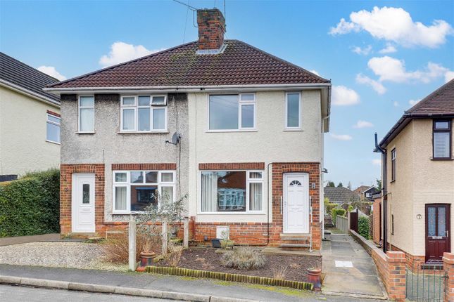 Semi-detached house for sale in North Hill Avenue, Hucknall, Nottinghamshire