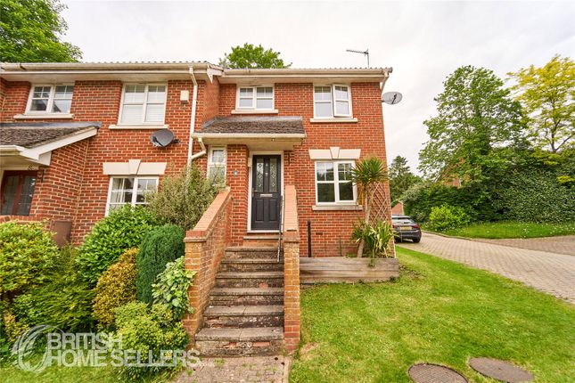 Thumbnail End terrace house for sale in Badger Way, Hazlemere, High Wycombe, Buckinghamshire