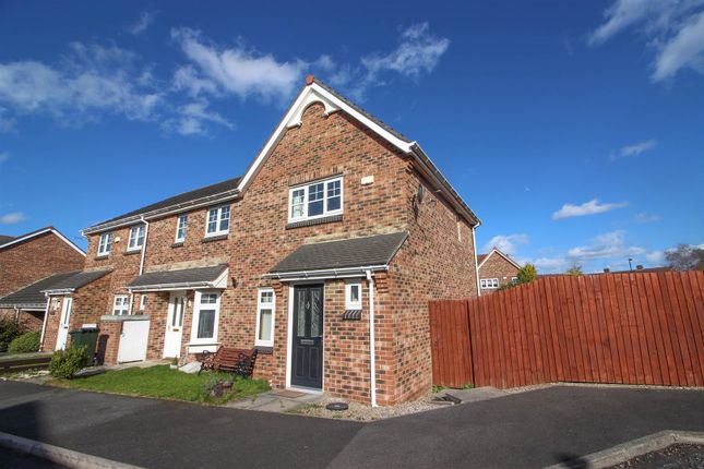 Thumbnail End terrace house to rent in Thirlwall Court, Longbenton, Newcastle Upon Tyne