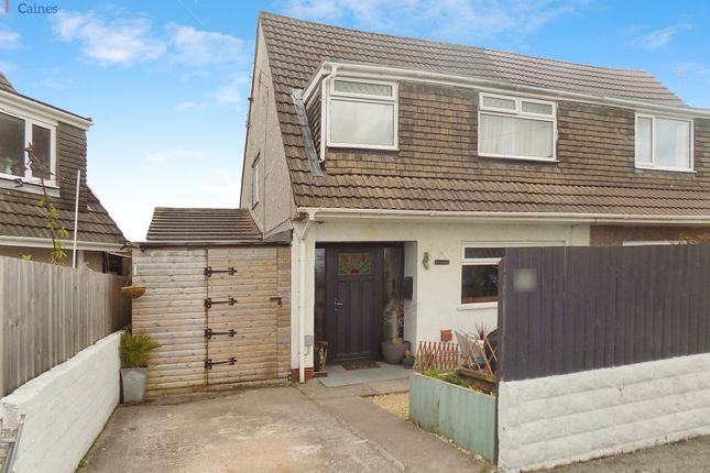 Thumbnail Semi-detached house for sale in Manor Park, Brynna, Bridgend County.