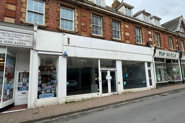 Retail premises to let in High Street, Budleigh Salterton