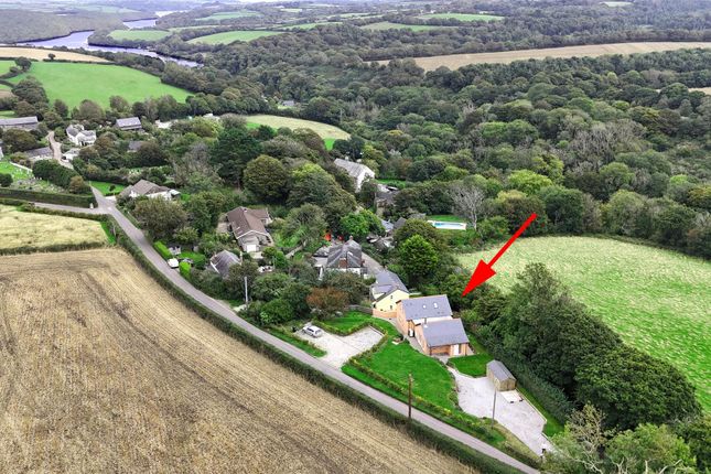 Drone With Helford River.Arrowjpg.Jpg