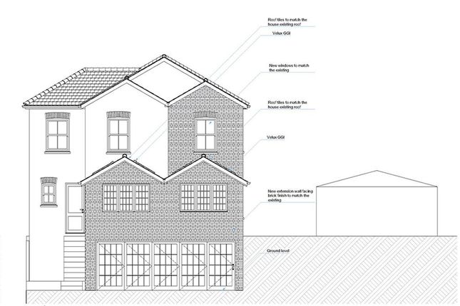 Architects Drawing Rear Aspect