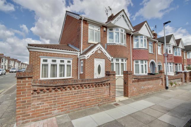Thumbnail End terrace house for sale in Stride Avenue, Portsmouth
