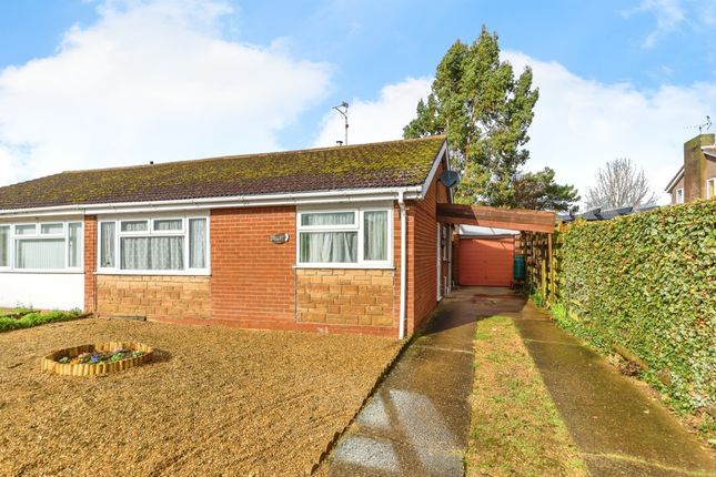 Thumbnail Semi-detached bungalow for sale in Manor Way, Deeping St. James, Peterborough