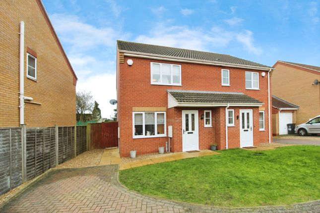 Thumbnail Semi-detached house for sale in Jubilee Close, Cherry Willingham, Lincoln