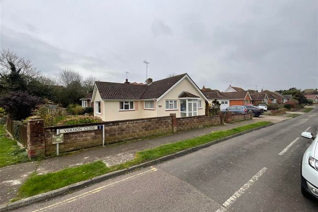 Thumbnail Detached bungalow for sale in Vernon Close, Rustington, West Sussex