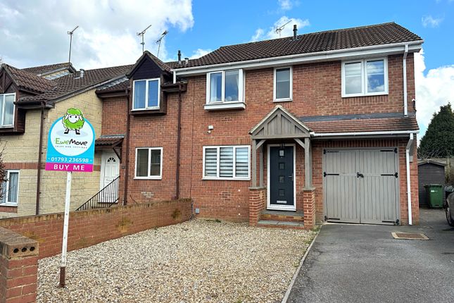 Thumbnail End terrace house for sale in Clover Park, Swindon, Wiltshire