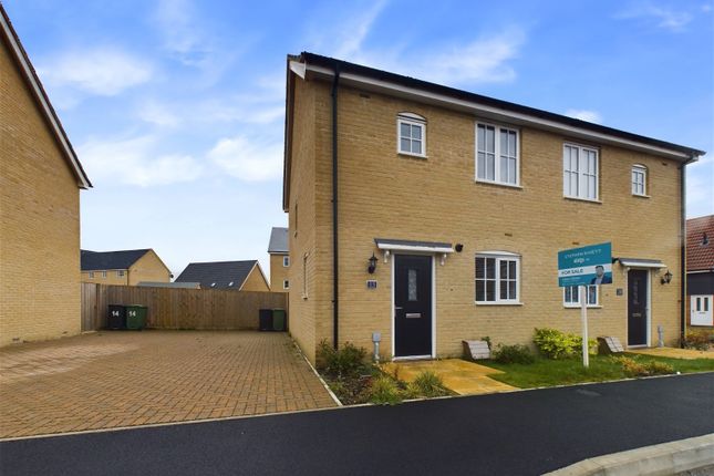 Thumbnail Semi-detached house for sale in Marina Close, Thetford, Norfolk