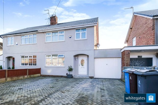 Semi-detached house for sale in Rutland Avenue, Halewood, Liverpool, Merseyside
