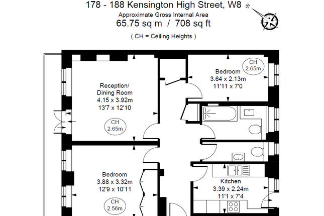 Flat to rent in 101 Stafford Court, 178-188 Kensington High Street, London W87Dr