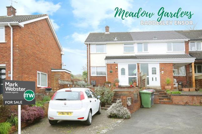 Thumbnail End terrace house for sale in Meadow Gardens, Baddesley Ensor, Atherstone