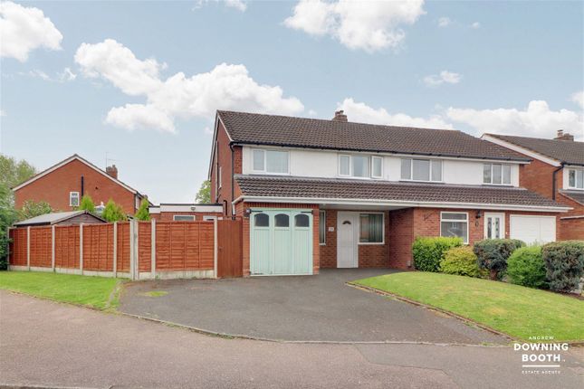 Semi-detached house for sale in Rocklands Crescent, Lichfield