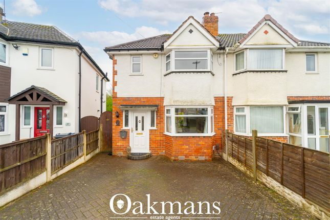 Thumbnail Semi-detached house for sale in Woodvale Road, Hall Green, Birmingham