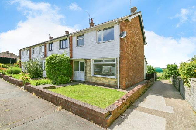 Thumbnail End terrace house for sale in Brynhill Close, Barry