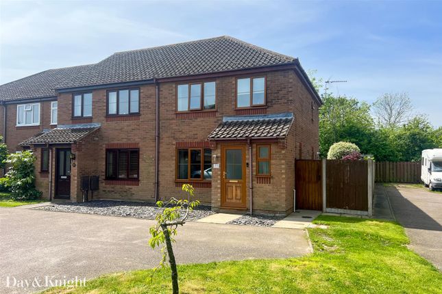 Thumbnail Semi-detached house for sale in Sycamore Close, Worlingham, Beccles
