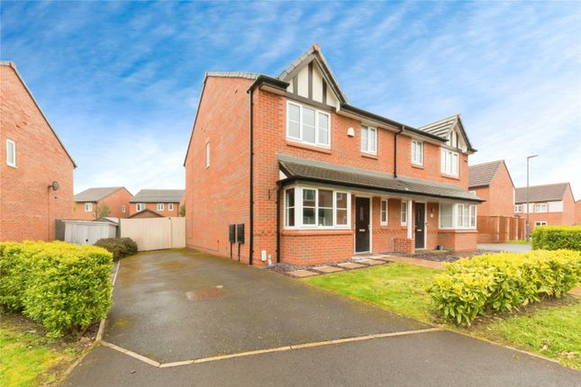 Thumbnail Semi-detached house for sale in Copper Beech Road, Shavington, Crewe, Cheshire