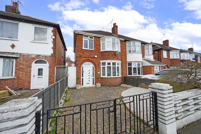 Thumbnail Semi-detached house for sale in Buckminster Road, Leicester, Leicestershire