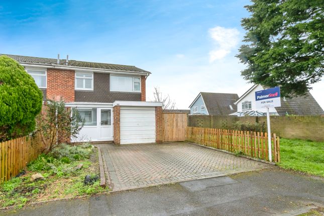 Thumbnail Semi-detached house for sale in Runnymede Avenue, Bearwood, Bournemouth, Dorset