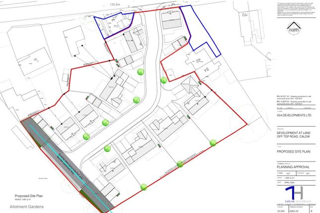 Land for sale in Top Road, Calow, Chesterfield, Derbyshire