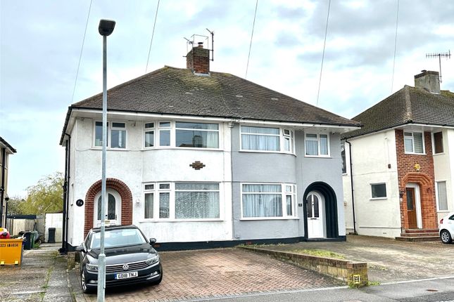 Thumbnail Semi-detached house for sale in Freeman Avenue, West Hampden Park, Eastbourne, East Sussex